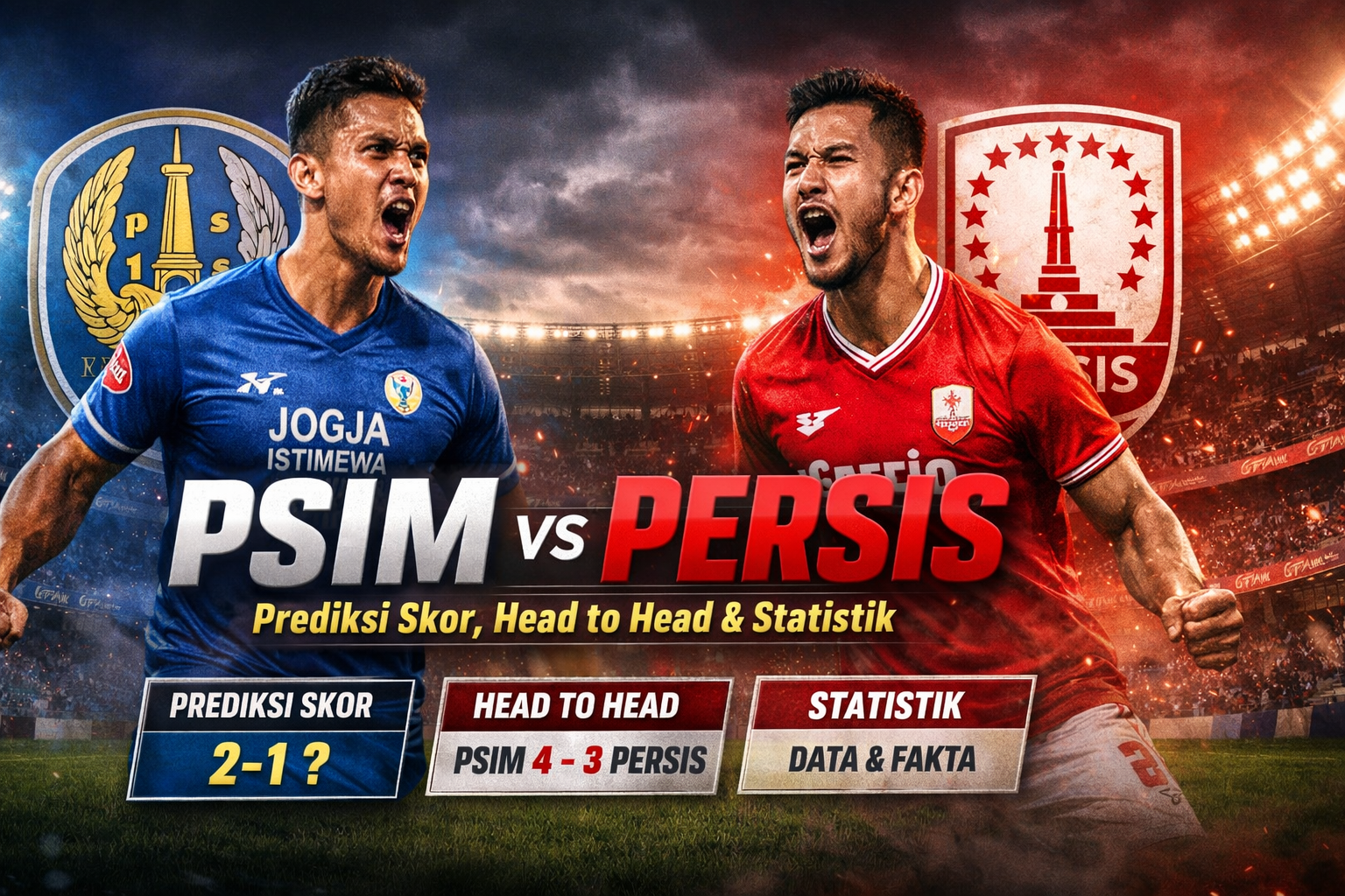PSIM vs Persis: Prediksi Skor, Head to Head, dan Statistik