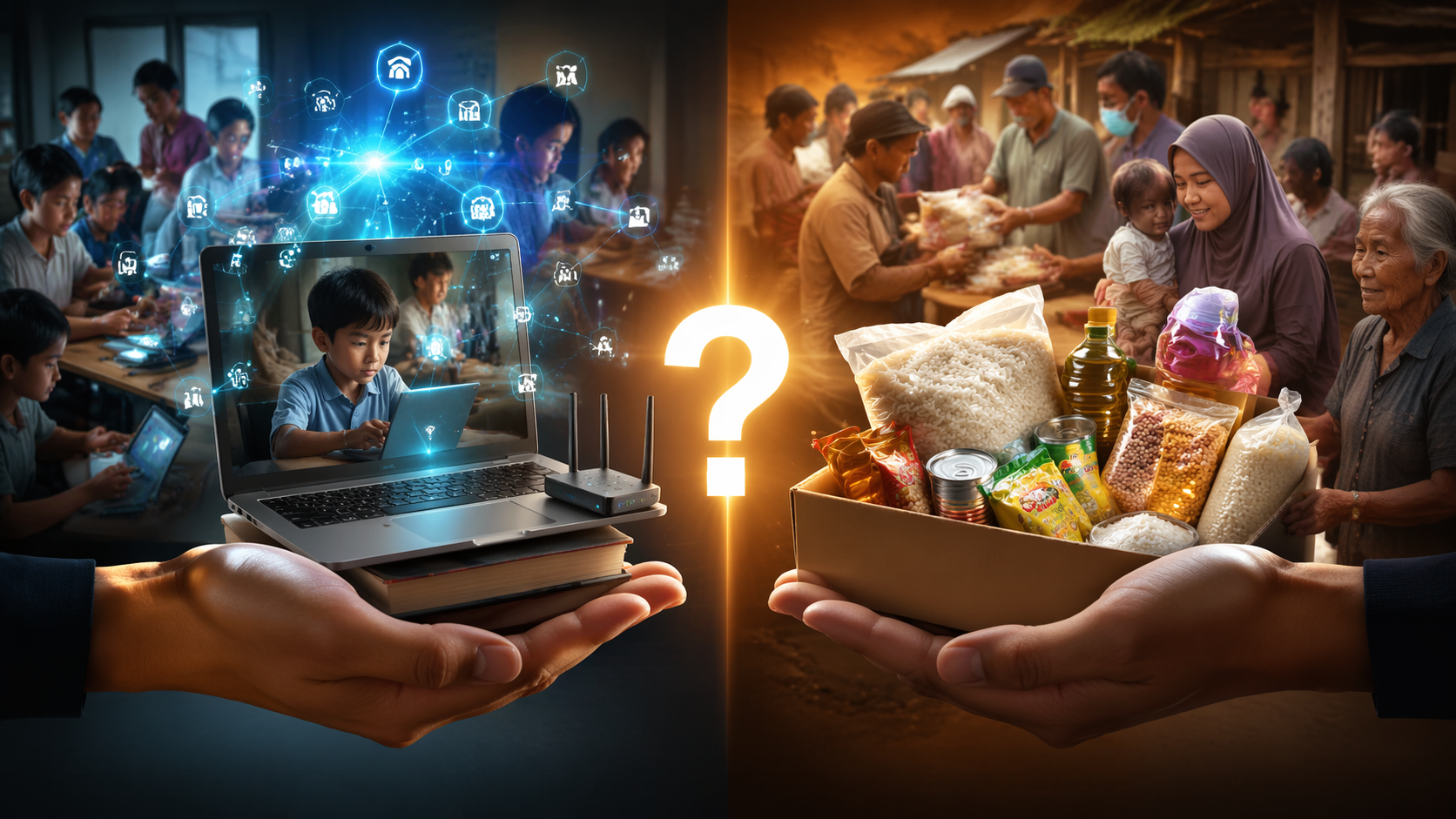 Donasi Teknologi vs Donasi Bahan Pokok: Mana yang Lebih Efektif?