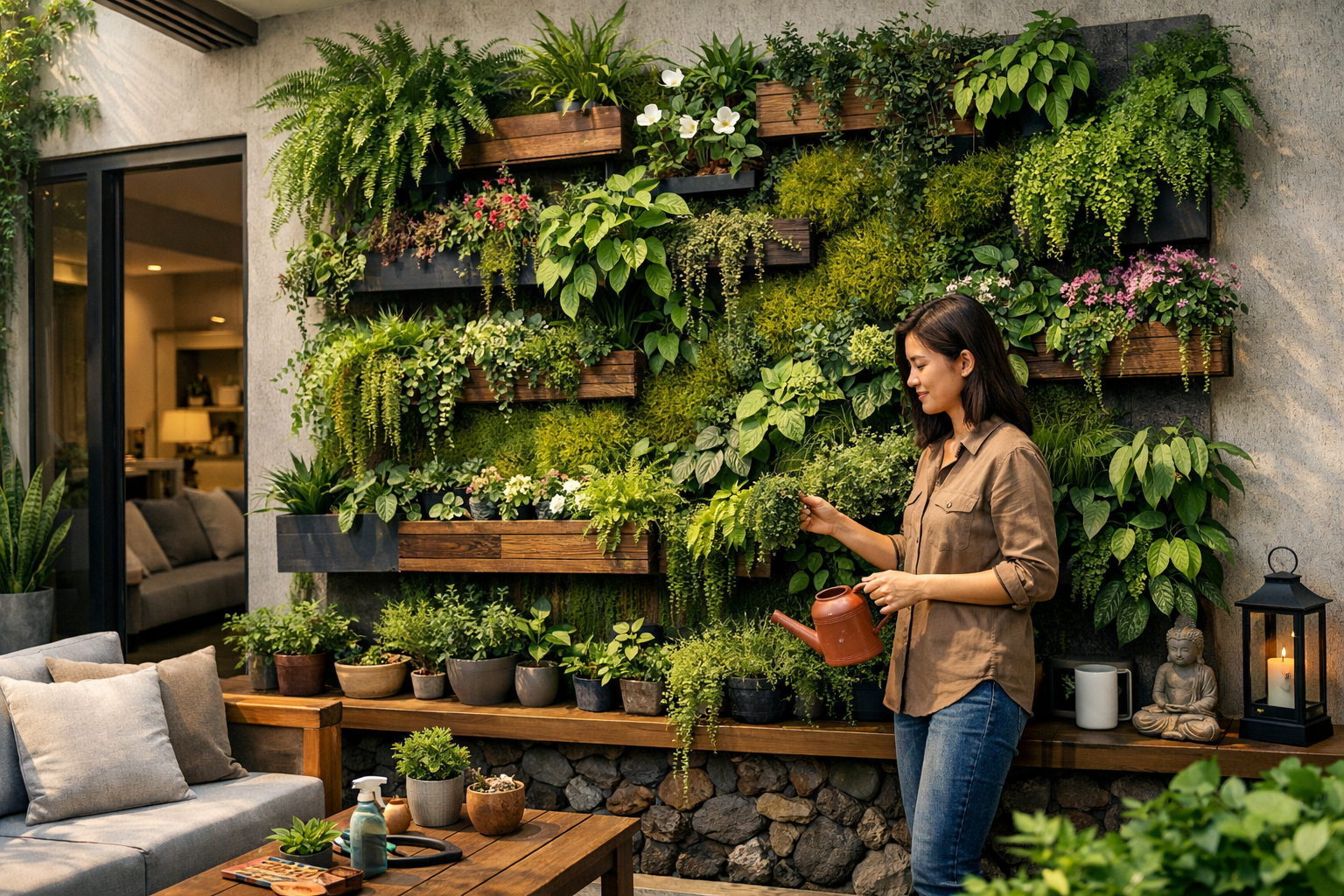 Panduan Membuat Taman Vertikal Estetis di Rumah