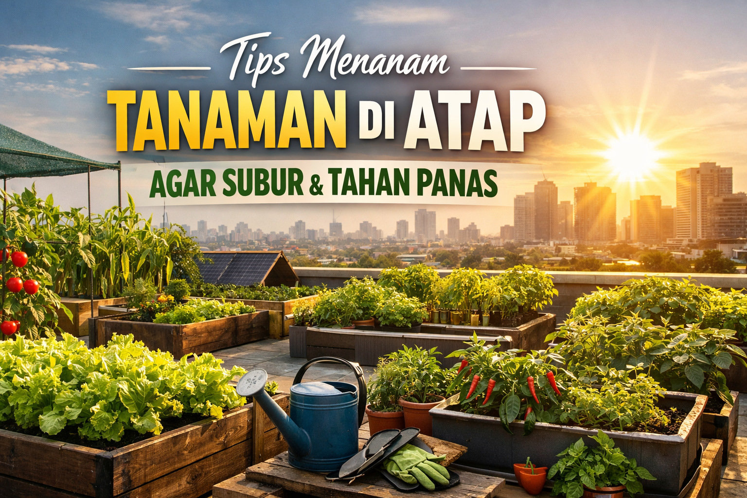 Tips Menanam Tanaman di Atap Agar Subur dan Tahan Panas