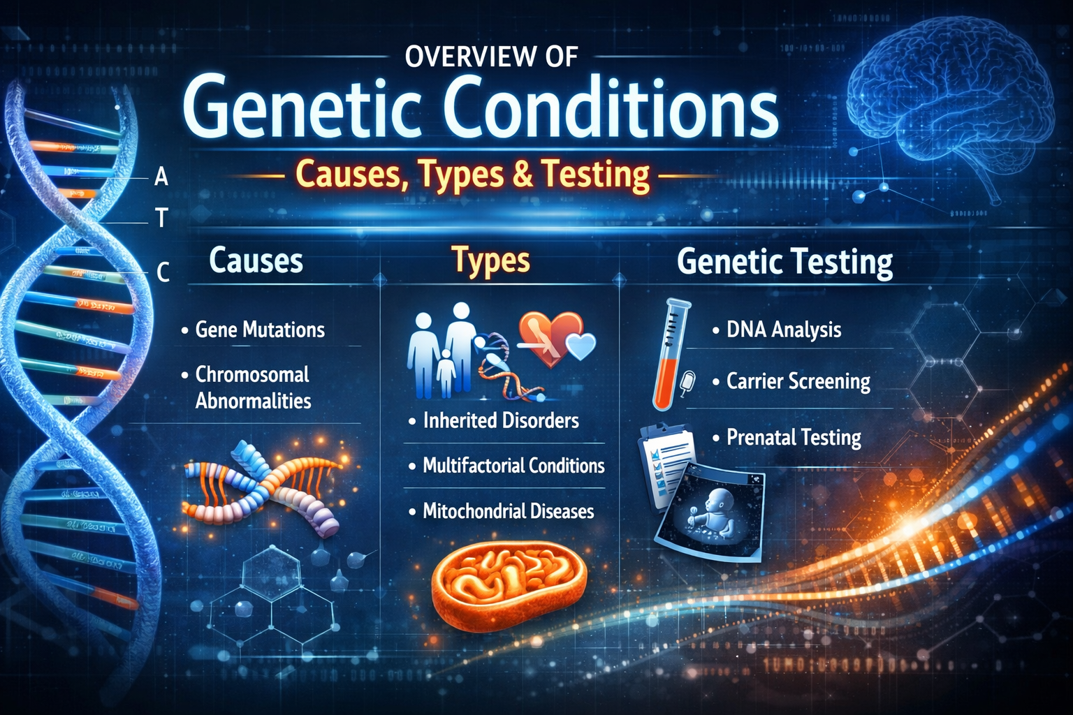 Overview of Genetic Conditions: Causes, Types, and Testing