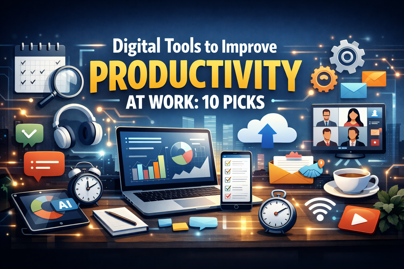 Digital Tools to Improve Productivity at Work: 10 Picks